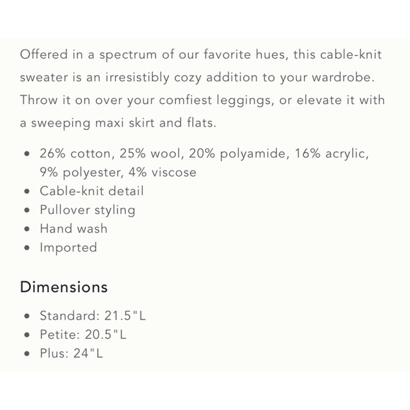 Anthropologie Keely Cable-Knit Sweater NWT SZ 1X - Picture 14 of 14